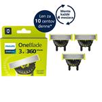 Philips - Náhradné čepele 360 QP430/50 pre zastrihávač OneBlade, 3 ks