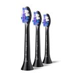 Philips - Nástavce HX6053/88 Sensitive (3ks) pre Sonicare, čierna