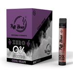 Puff House - Jednorázová E-Cigareta, Cool Grape, 800 potiahnutí, 12 ks (0mg), AT/DE