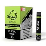 Puff House - Jednorázová E-Cigareta, Green Apple Ice, 800 potiahnutí, 12 ks (20mg), AT/DE
