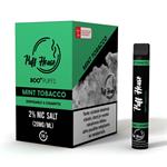 Puff House - Jednorázová E-Cigareta, Mint Tobacco, 800 potiahnutí, 12 ks (20mg), AT/DE