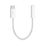 PURO - Adaptér FABK4 USB-C/jack 3,5 mm female, 15 cm, biela