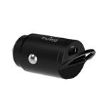 PURO - Autoadaptér Bullet USB-C, 20 W, čierna