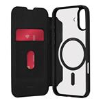 
PURO-Book Wallet Mag 2 case compatible with MagSafe for iPhone 16, black
