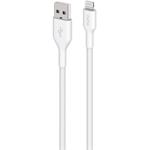 
PURO-Cable USB-A/MFI Lightning, 12 W, fabric, 1.2 m, white
