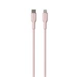 
PURO-Cable USB-C/MFI Lightning, 12 W, Soft, 1.5 m, pink
