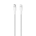 
PURO-Cable USB-C/MFI Lightning, 20 W, Kevlar, fabric, 2 m, white
