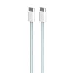 
PURO-Cable USB-C/USB-C, 60 W, Fabrik FABK4, 1.5 m, light blue
