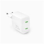 
PURO-Cestovní adaptér MiniPro 2x USB-C, GaN, 70 W, bílá
