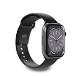 PURO-ICON strap for Apple Watch 38/40/41 mm, silicone, black