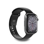 PURO-ICON strap for Apple Watch 42/44/45/49 mm, silicone, black