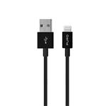 PURO - Kábel Plain Lightning/USB 12 W, 1 m, čierna