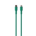 PURO - Kábel Soft Lightning/USB-C 12 W, 1,5 m, zelená