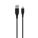 PURO - Kábel USB-C/USB-A, 30 W, Plain, 2 m, čierna