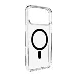 PURO - LITE MAG case with MagSafe for iPhone 17 Pro Max, transparent/black