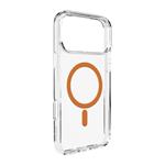 
PURO-LITE MAG case with MagSafe for iPhone 17 Pro, transparent/orange
