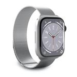 PURO-MILANESE strap for Apple Watch 42/44/45/49 mm, silver