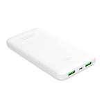 
PURO-PowerBank 10000 mAh 12 W, Fast Charge, USB-C/2x USB-A, bílá
