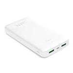 PURO - PowerBank 20000 mAh 12 W, Fast Charge, USB-C/2x USB-A, biela