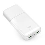 PURO - PowerBank 20000 mAh, 20 W, DAILY 20 PLUS, USB-C/USB-A, biela