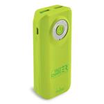 PURO - PowerBank 4000 mAh, Fast Charge, LED, 2x USB-A, green lime