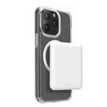 
PURO-PowerBank 5000 mAh 10 W, kompatibilní s MagSafe, Power Mag, USB-C, bílá
