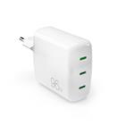 
PURO-Travel adapter 3x USB-C, GaN, MINI PRO, 96 W, white
