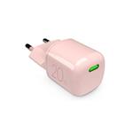 PURO-Travel adapter MiniPro USB-C, GaN, 20 W, pink