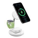 
PURO-Wireless charging station 3 in 1, magnetic, white
