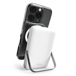 
PURO-Wireless PowerBank 10000 mAh, MagSafe compatible, with stand, white
