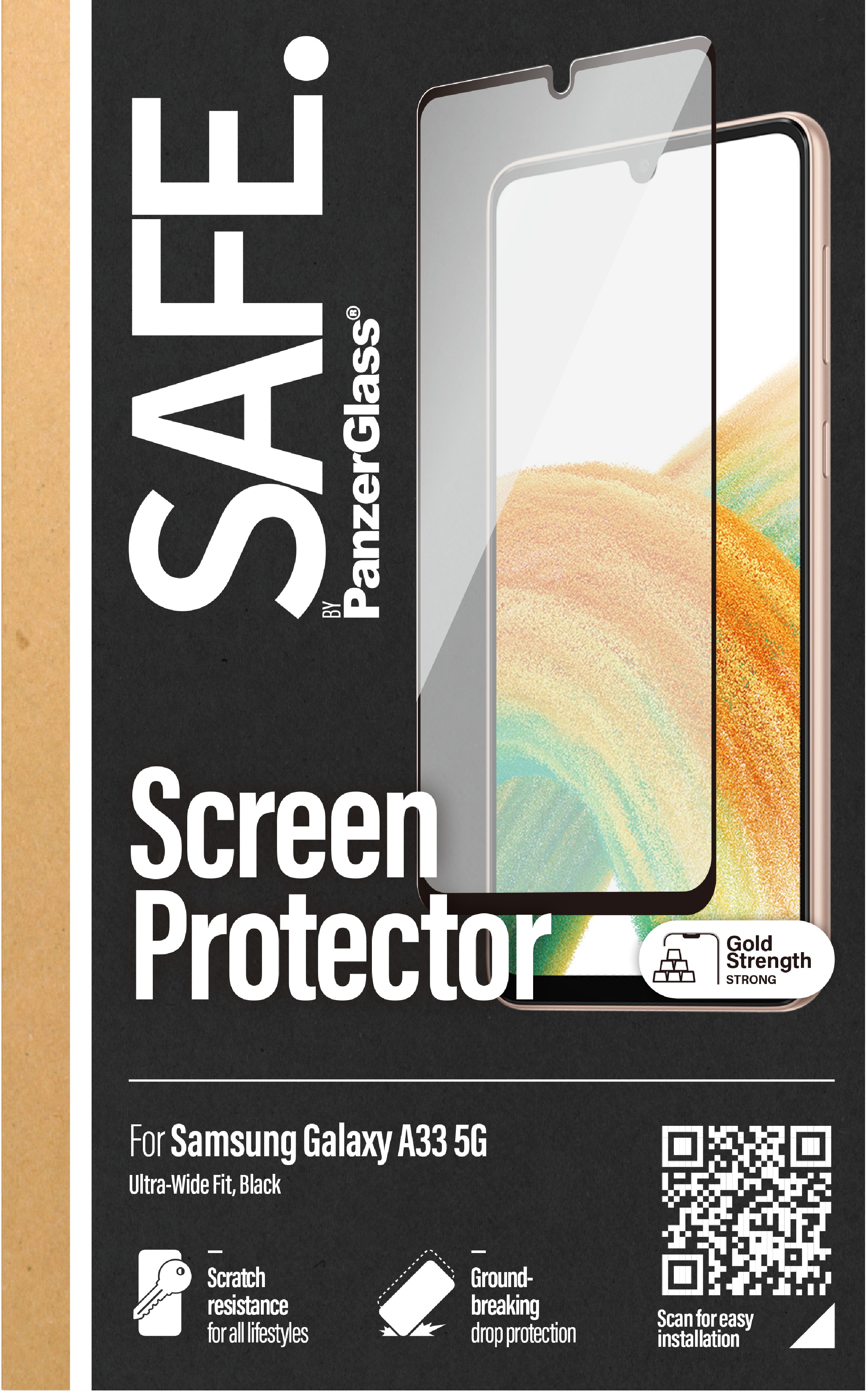 SAFE - Tv sklo CF pre Galaxy A33 5G, čie