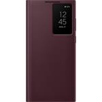 Samsung - poškodené balenie, Puzdro knižkové Clear View pre Samsung Galaxy S22 Ultra, burgundy