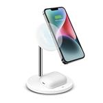 
SBS-2in1 wireless charging station, 15 W, white
