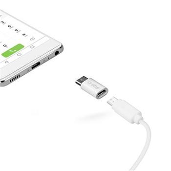 SBS - Adaptér Micro-USB/USB-C, biela