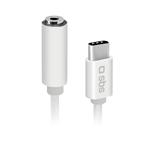 SBS-Adapter USB-C/jack 3.5 mm female, white