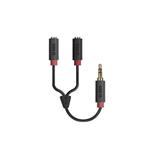 SBS - Audio rozbočovací kábel 3.5mm jack, červená