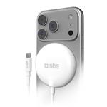 SBS - Bezdrôtová magnetická nabíjačka Mag Qi2.2, 25 W, biela
