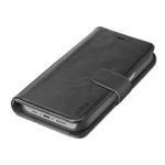 SBS-Book Wallet case made of genuine leather for iPhone 14 Plus, black