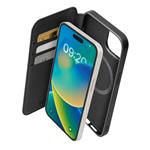 SBS-Book Wallet Mag case compatible with MagSafe for iPhone 15 Pro Max, black
