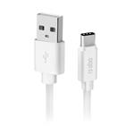 
SBS-Cable Polo USB-C/USB-A, 18 W, Polo, silicone, 1 m, white
