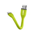 
SBS-Cable USB-A/MFI Lightning 5 W, Mini, 12 cm, green
