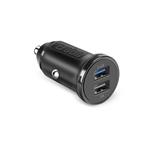 SBS - Car Charger Mini 2x USB-A, 12 W, 2,4 A, 12/24, black