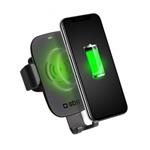 SBS-Držák do auta Gravity s bezdrátovým nabíjením, 10 W, QI, černá