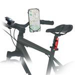 
SBS-E-Go Set of light and smartphone holder for handlebars, black
