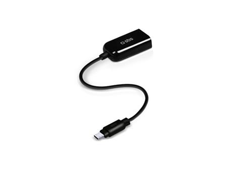 SBS - Kábel OTG Micro USB/USB-A 10 W, čierna