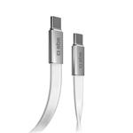 SBS - Kábel Slim USB-C/USB-C, 60 W, 1 m, biela
