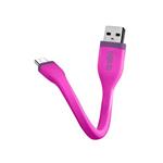 SBS - Kábel USB-A/Micro USB, 5 W, Mini, 12 cm, ružová