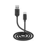 SBS - Kábel USB-C/USB-A, 18 W, 3 m, čierna