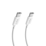 SBS - Kábel USB-C/USB-C, 240 W, PD, High Speed, opletený, biela