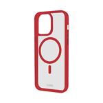 
SBS-Mag Frame case compatible with MagSafe for iPhone 15, red
